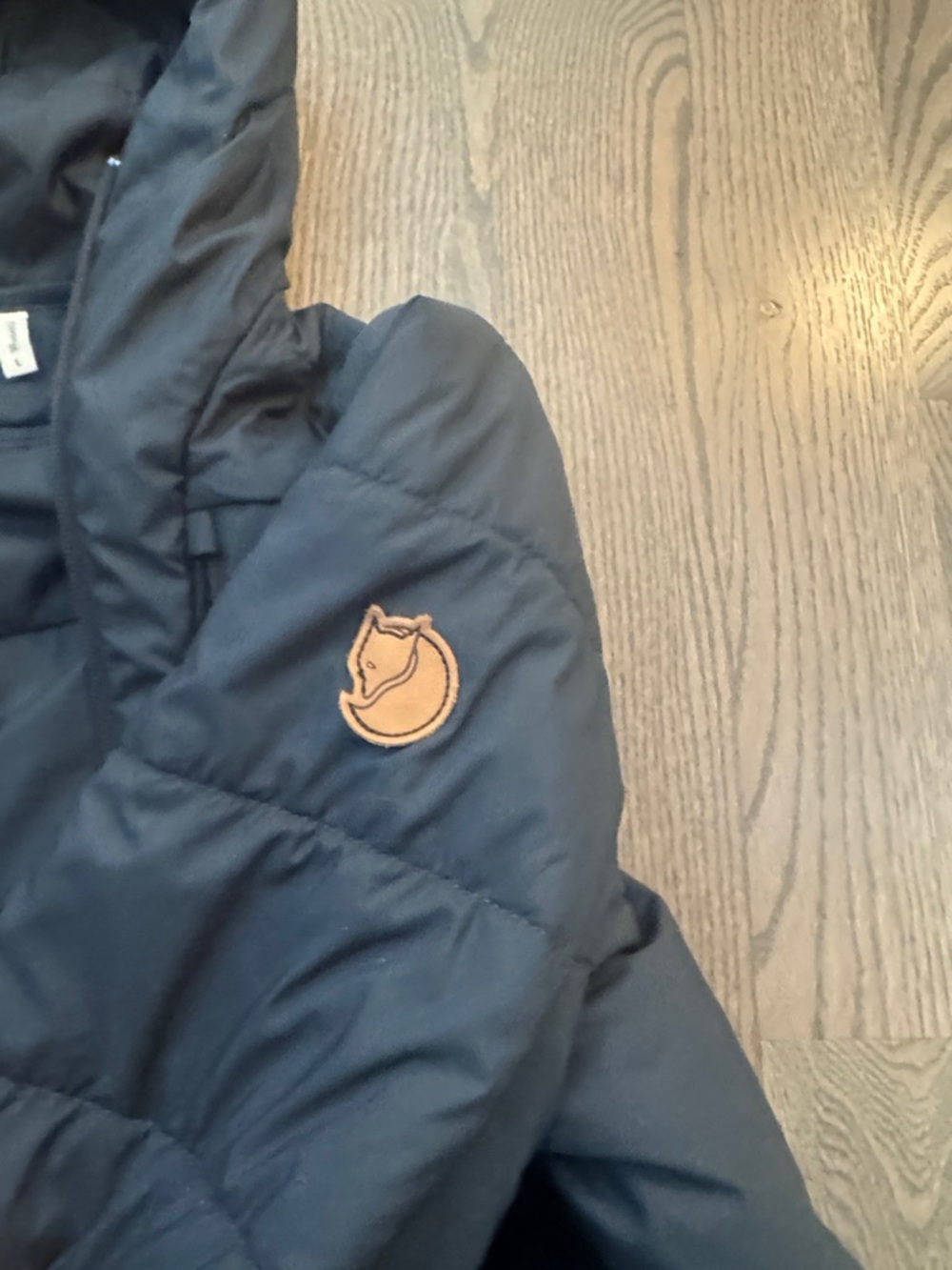 Fjallraven Women's Black Hooded Puffer Jacket - Picture 5 of 7